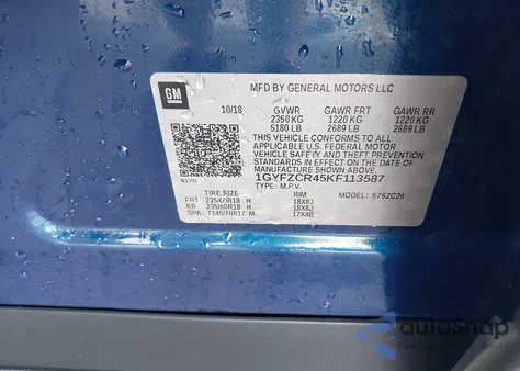 2019 Cadillac Xt4 Premium Luxury z USA, uszkodzony, nr VIN 1GYFZCR45KF113587